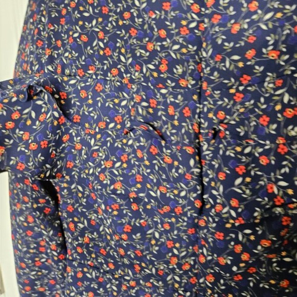 JACK by BB DAKOTA Blue Floral Mini Dress Long sleeves Size S - Picture 9 of 16